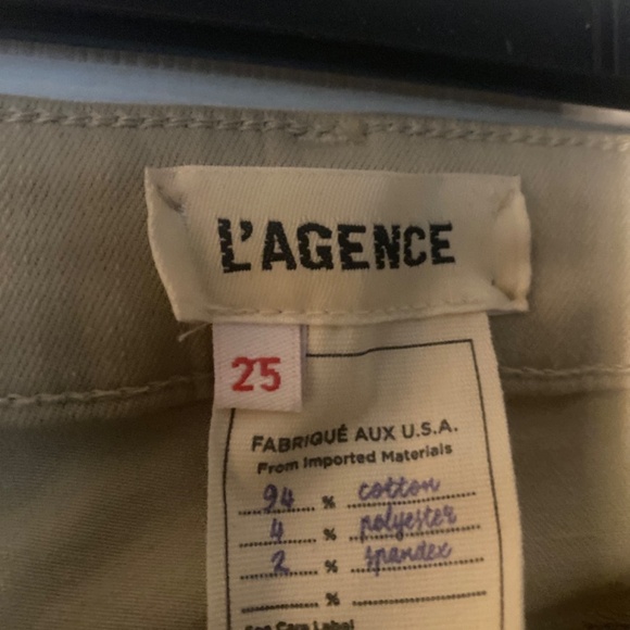 L'AGENCE Mid Rise Light Yellow Skinny Denim Jeans Womens Size 25 NWOT - Picture 7 of 7